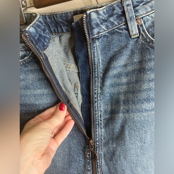 We the free zip front mini skirt size 28 - Picture 3 of 7